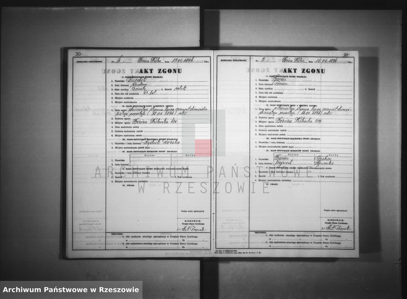 image.from.unit.number "Księga zgonów - Brzóza Królewska"