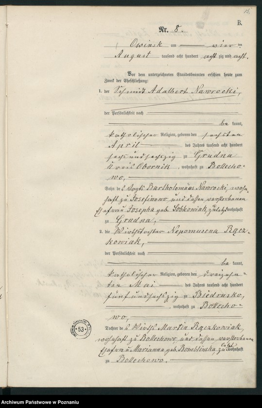 image.from.unit.number "Księga małżeństw"