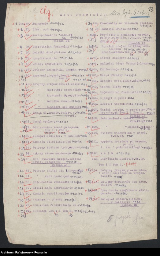 Obraz 10 z jednostki "[Spisy urzędników Ministerstwa byłej dzielnicy pruskiej]"