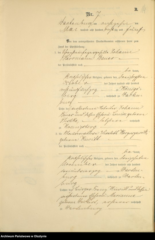 image.from.unit.number "Heiraths-Haupt-Register Nr 1 - 34"