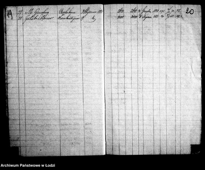 Obraz 14 z jednostki "Kontrola przędzy bawełnianej do miasta Łodzi sprowadzonej w 1850 r."