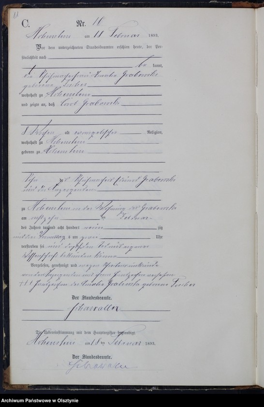 image.from.unit.number "Sterbe-Neben-Register Nr 1 - 72"