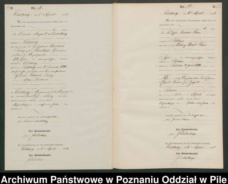 Obraz 13 z jednostki "Księga zgonów"
