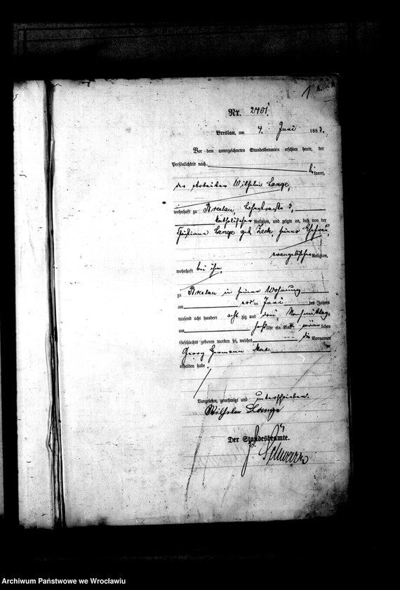 image.from.unit.number "Geburts-Haupt-Register Breslau II 1883 Band 7"