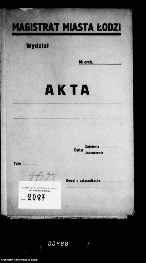 Obraz 4 z jednostki "O kvartirnom dovol´stviu okolotočnych i policejskich nadziratelej lodzinskoj gorodskoj policji"