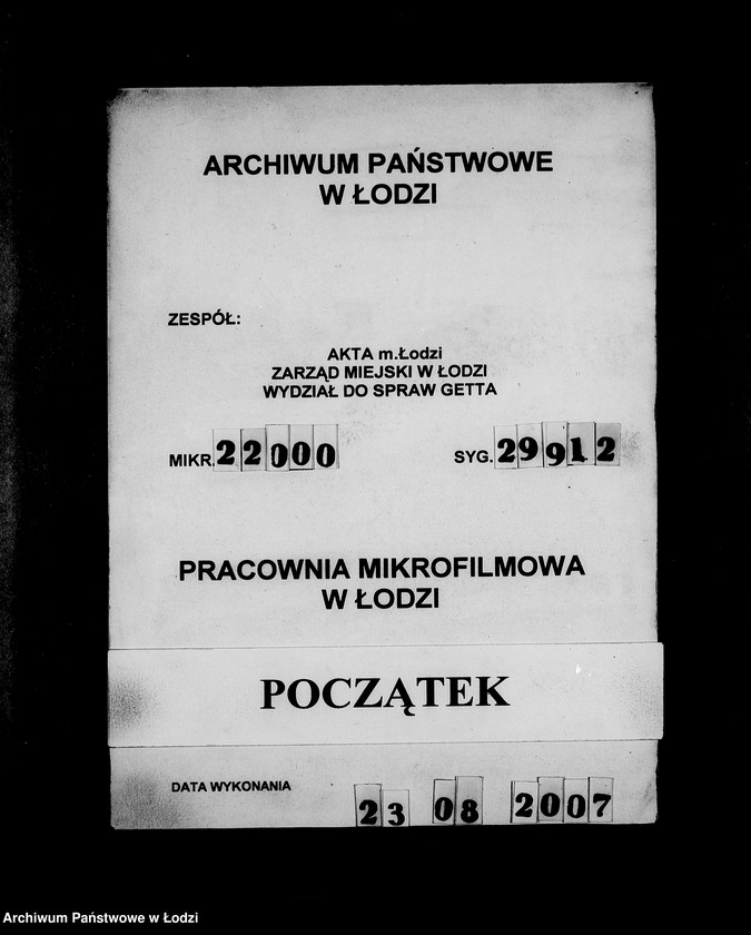 Obraz 1 z jednostki "Kripo 2201-2400 [Kartoteka skonfiskowanego majątku ruchomego u Żydów]"