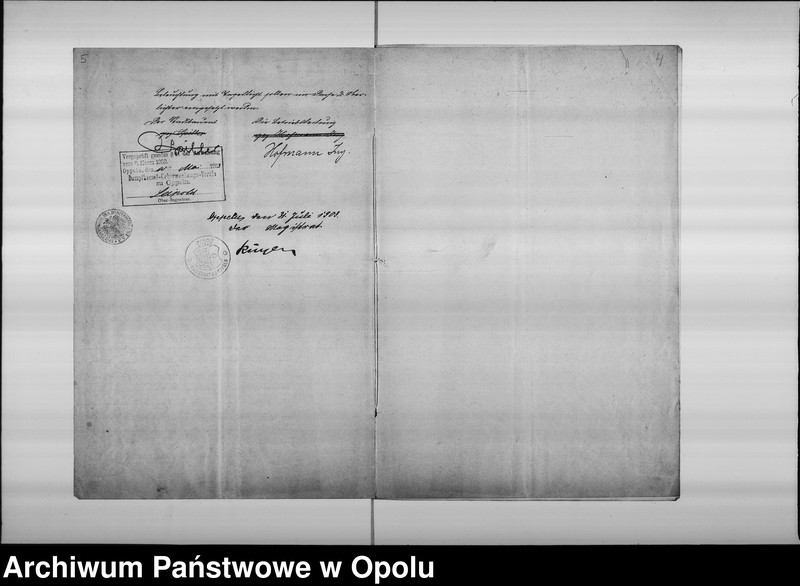 Obraz 10 z jednostki "Genehmigungsurkunde betr[effend] bauliche Veränderungen bei der städt[ischen] Gasanstalt"