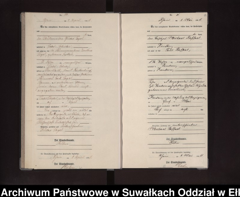 image.from.unit.number "Sterbe-Neben-Register des Preussischen Standes-Amtes Rhein Loetzen"