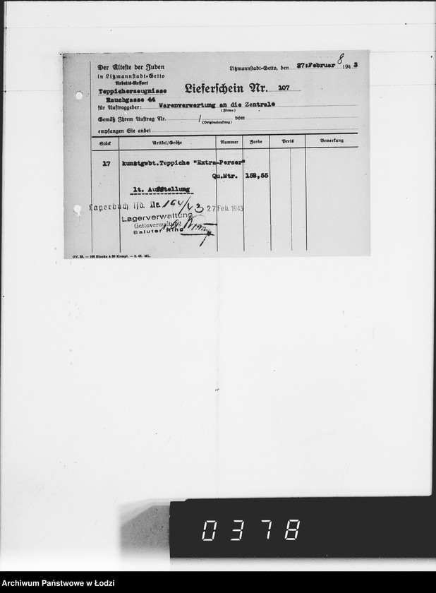 Obraz 12 z jednostki "Warenverwaltung-Lieferscheine"