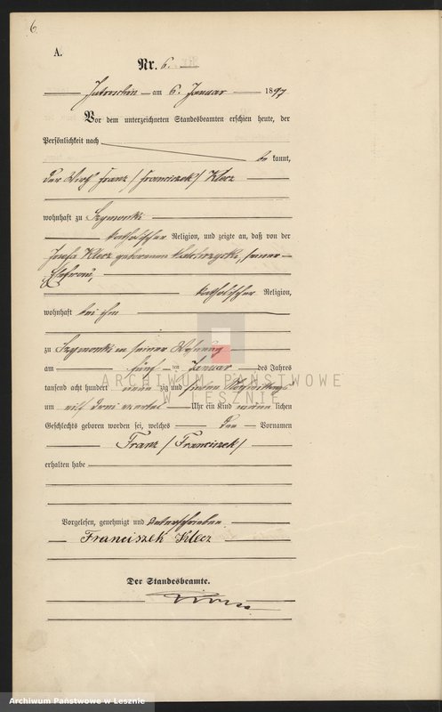 Obraz 9 z jednostki "[Księga urodzeń]"