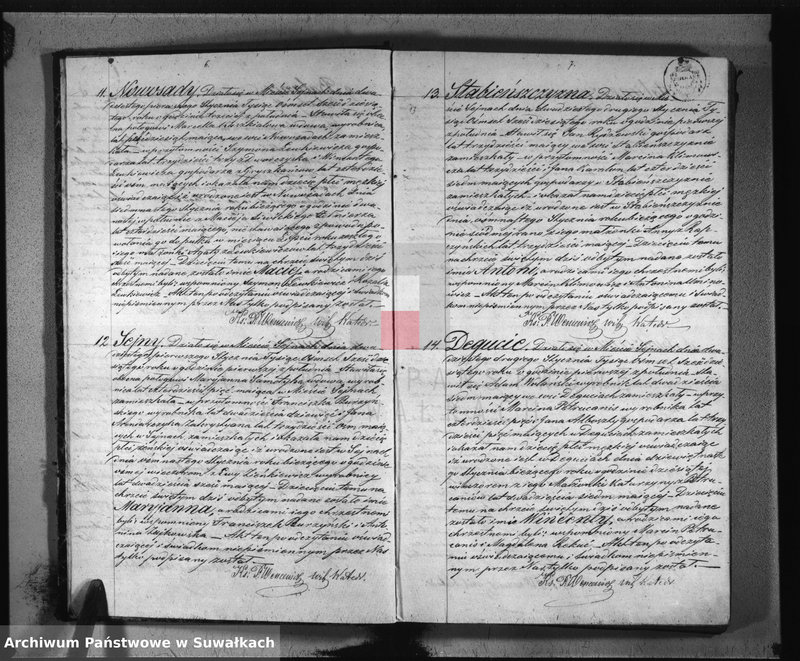 image.from.unit.number "Duplikat aktów urodzonych, zaślubionych i umarłych parafii rzymsko-katolickiej Sejny z roku 1860"