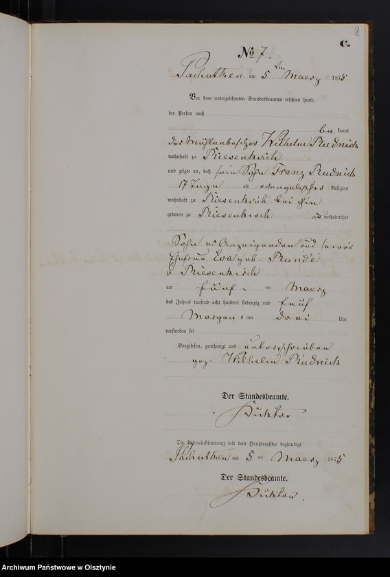 image.from.unit.number "Sterbe-Neben-Register Nr 1 - 43"