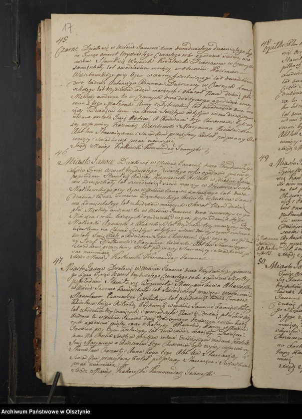 image.from.unit.number "Akta Urodzenia, Zeyścia y Małżeństw Gminy Janowskiey Obwodu Przasnyskiego Wojewodztwa Płockiego za Rok 1834"
