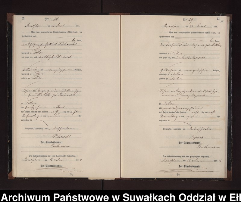 image.from.unit.number "Sterbe-Neben-Register des Preussischen Standes-Amtes Gr. Konopken Kreis Loetzen"