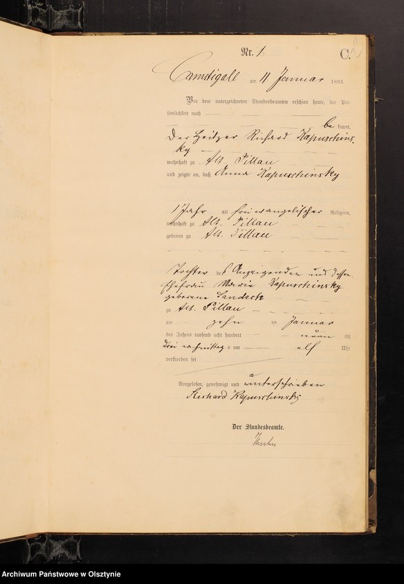 image.from.unit.number "Sterbe-Haupt-Register Nr 1 - 111"