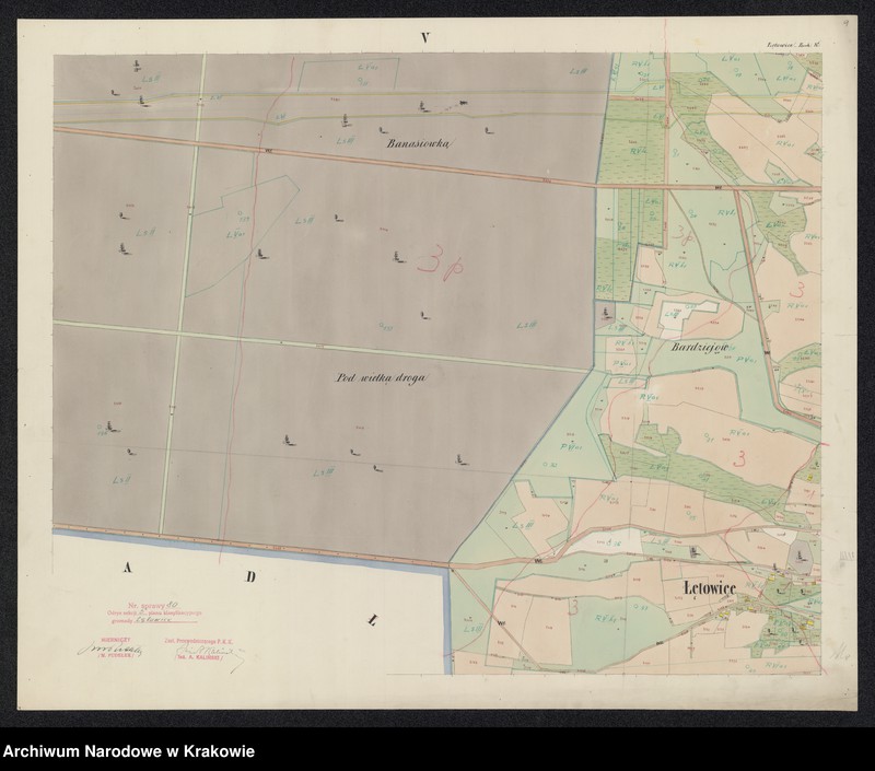 image.from.unit.number "Łętowice sammt der Ortschaft Dębina Łętowska in Galizien Bochnier Kreis Bezirk Radlow [Radłów]"