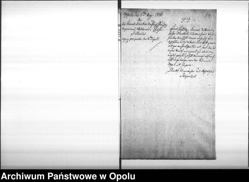 Obraz 14 z jednostki "Acta des Magistrats zu Oppeln von den Wittwen Verpflegungs Anstalten, Beitritt der Officianten, und dissfälligen Verhandlungen und jährlichen Eingaben. de Anno 1776 bis Vol. I"