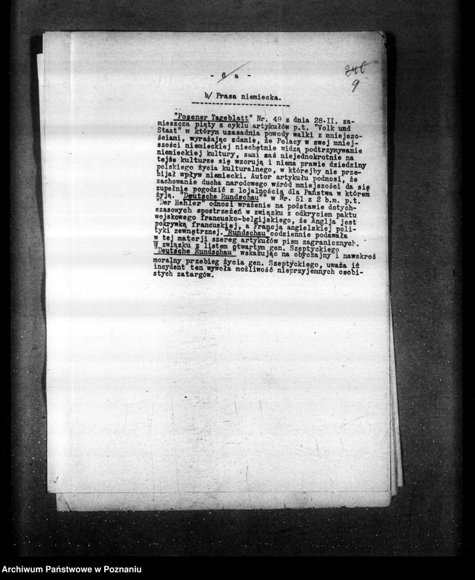 Obraz 13 z jednostki "Sprawozdania sytuacyjne tygodniowe za czas od 1 marca do dnia 28 marca 1929 r. /nr 10-13/"