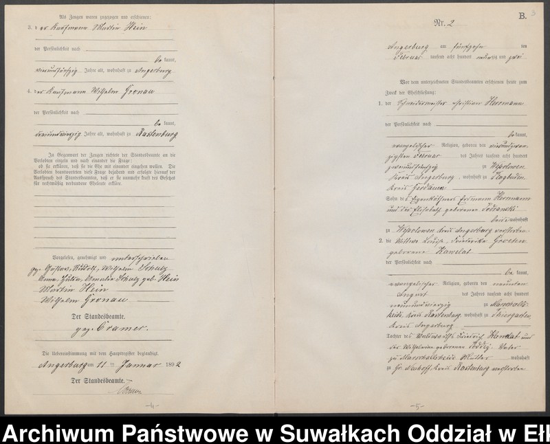 image.from.unit.number "Heiraths-Neben-Register des Preussischen Standes-Amtes Angerburg Kreis Angerburg"