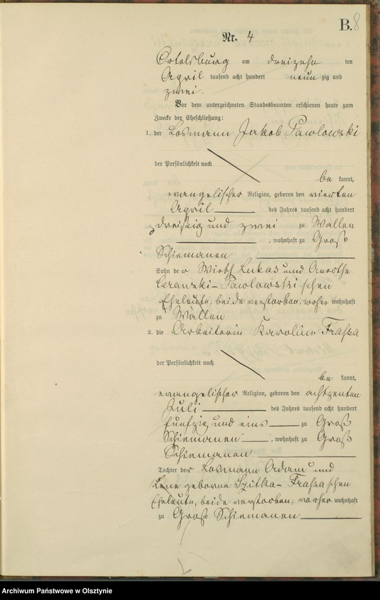 image.from.unit.number "Heiraths-Haupt-Register Nr 1 - 14"