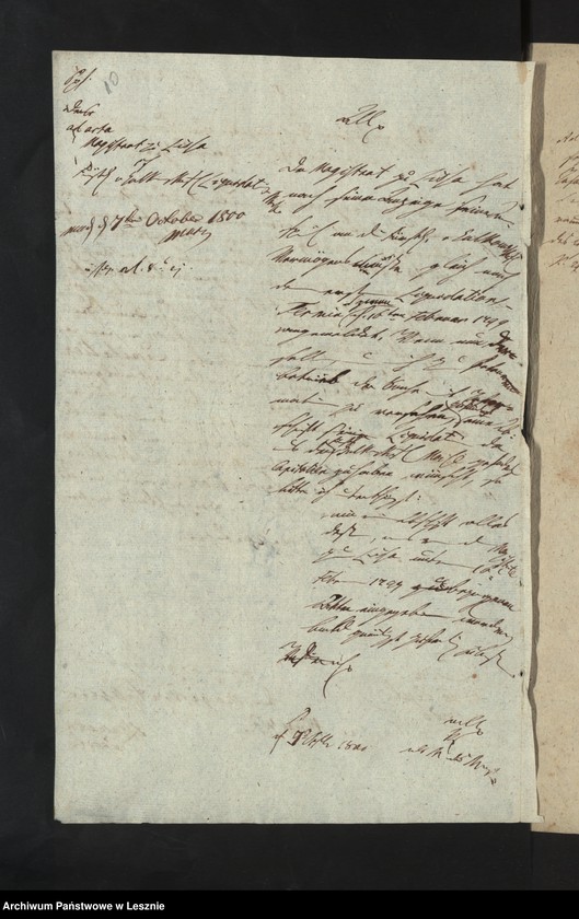 Obraz 13 z jednostki "[Akta manualia des Kriminalrats Künzel als Mandatarii des Magistrats zu Lissa in Liguidationssachen contra die Fürstl. von Sułkowski