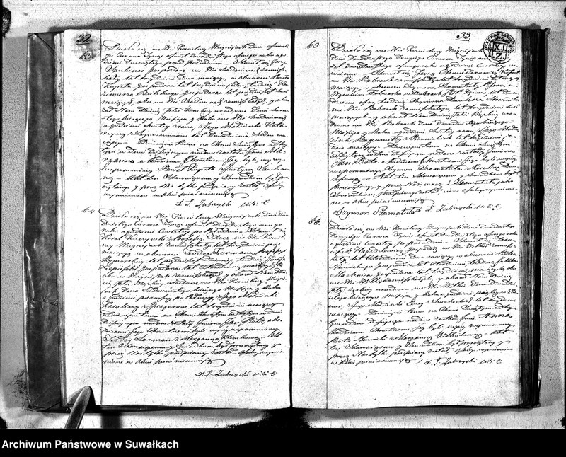 Obraz 19 z jednostki "Duplikat urodzonych, zaślubuionych i zeszłych parafii wieysieysiey na rok 1828"