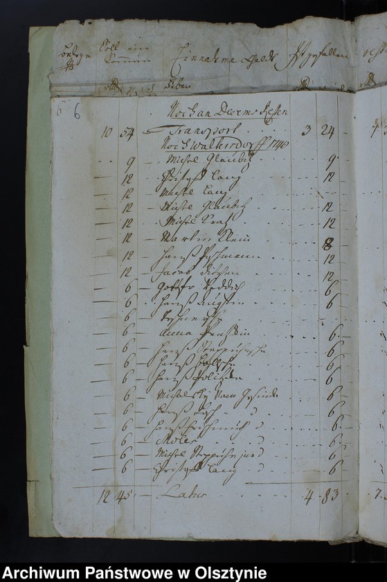 image.from.unit.number "Jahr Kirchen Rechnung der Waltersdorfschen Kirche aller Einnahme und Ausgabe wie auch Bau-Rechnung"