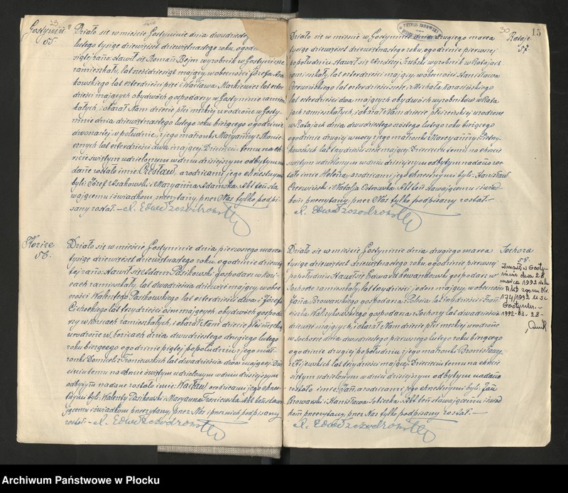 Obraz 18 z jednostki "Akta urodzeń, małżeństw i zgonów"