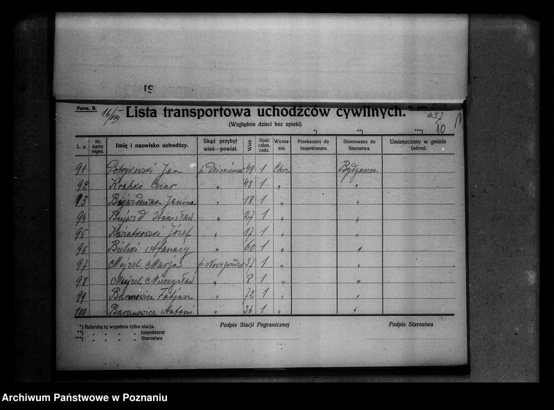 Obraz 14 z jednostki "Lista uchodźców cywilnych."