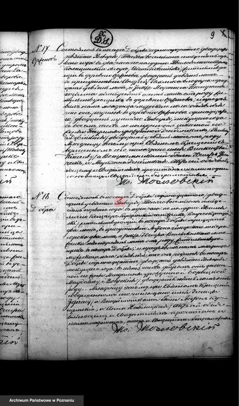Obraz 10 z jednostki "Księga urodzeń, małżeństw, zgonów"