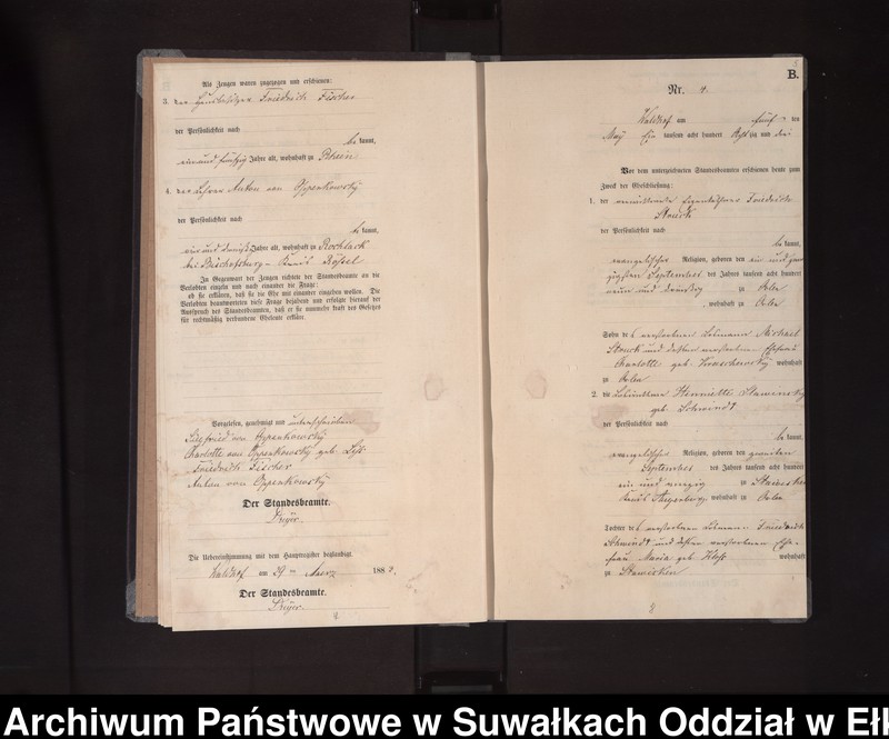 image.from.unit.number "Heiraths-Neben-Register des Königlichen Preussischen Standes-Amtes Orlen Kreis Loetzen"