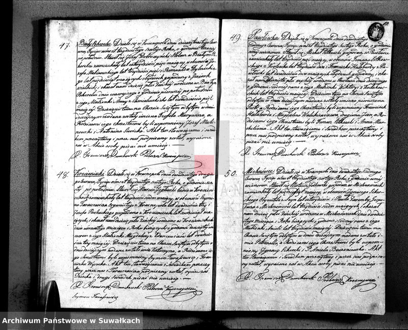 image.from.unit.number "Duplikat Narodzonych, Zaślubionych i Zeszłych w Parafii Krasnopolskiey z Roku 1836."