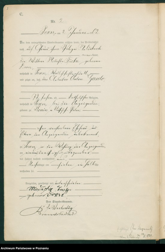 Obraz 5 z jednostki "Księga miejscowa zgonów t. I"