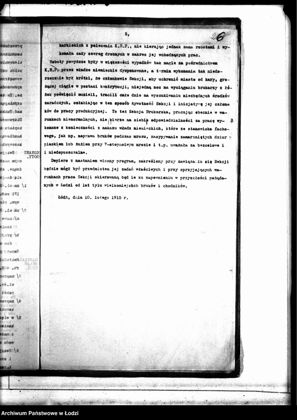 Obraz 9 z jednostki "Sprawozdanie Sekcji Brukarskiej przy Komitecie Robót Publicznych za okres 10 XI 1914-10 II 1915"