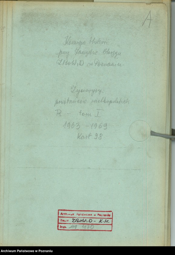 Obraz 7 z jednostki "Życiorysy powstańców wielkopolskich: R - tom l /Rachwalski Ludwik - Recki Wacław/."
