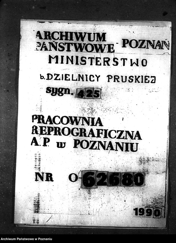 Obraz 1 z jednostki "Sprawy gospodarcze-ogólne Sprawozdania miesięczne działalności dep."