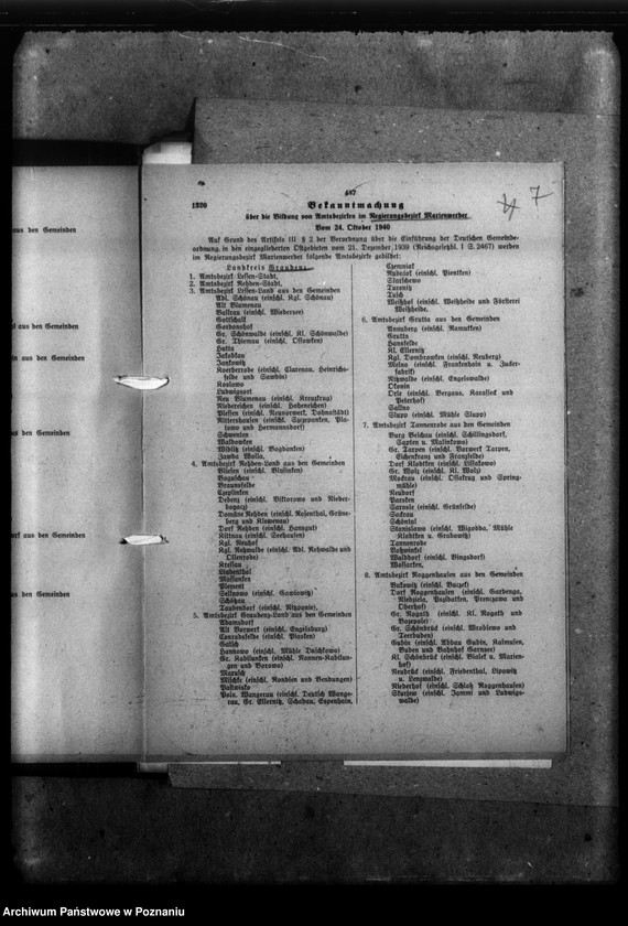 Obraz 11 z jednostki "Schriftwechsel mit den Kreisen aus Ostund Westpreussen - w sprawie Niemców, którzy zginęli w 1939 roku"