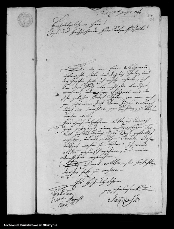 Obraz 15 z jednostki "Janowski aus Waldau contra Pächter Seeligmannsche Eheleute Schuldforderungen betreffend"