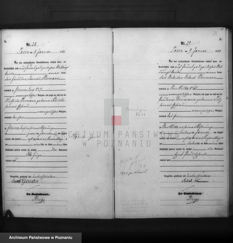 Obraz 16 z jednostki "Księga urodzeń t. I"