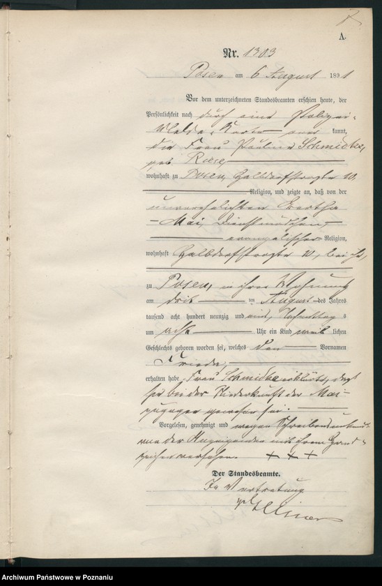 Obraz 10 z jednostki "Księga urodzeń t. IV"