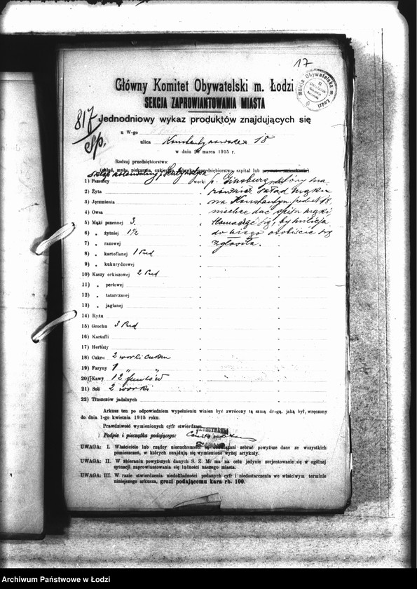 Obraz 20 z jednostki "Jednodniowy spis żywności"