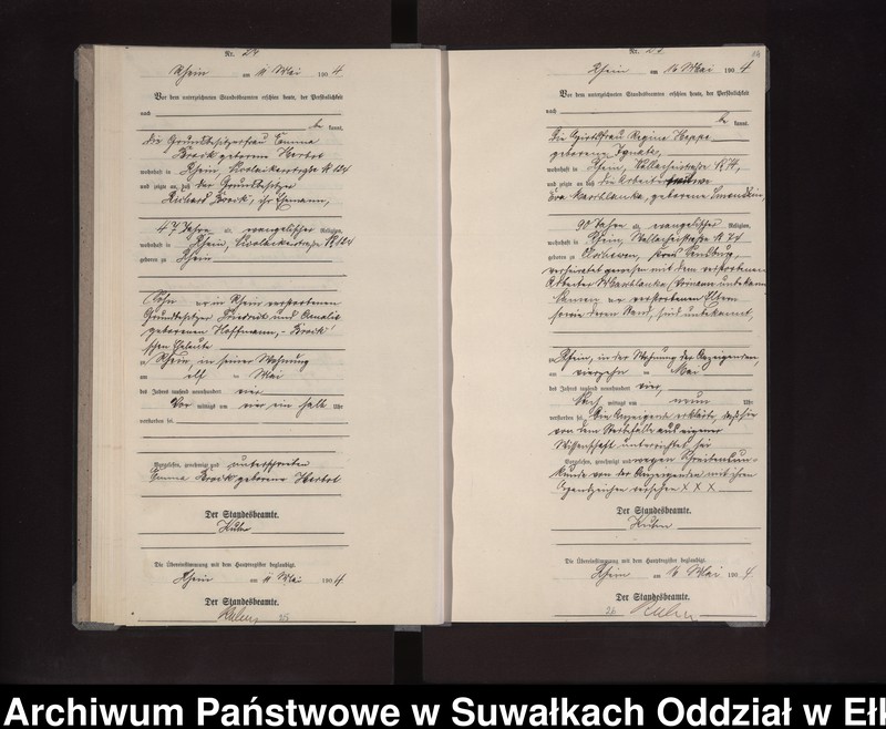 image.from.unit.number "Sterbe-Neben-Register des Preussischen Standes-Amtes Rhein Loetzen"