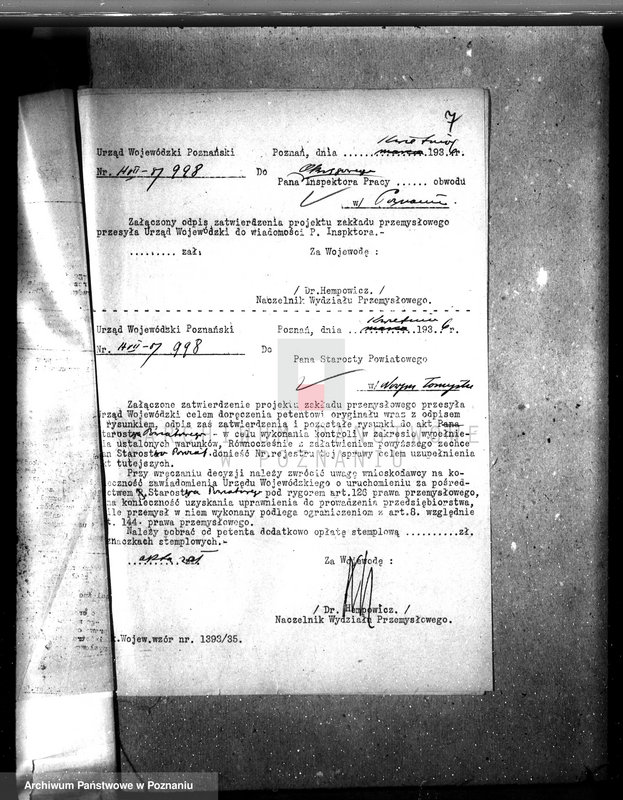 Obraz 11 z jednostki "Zatwierdzenie zakładu przemysłowego /młyn parowy/ firmy Siudziak i Ciastowski w Buku"