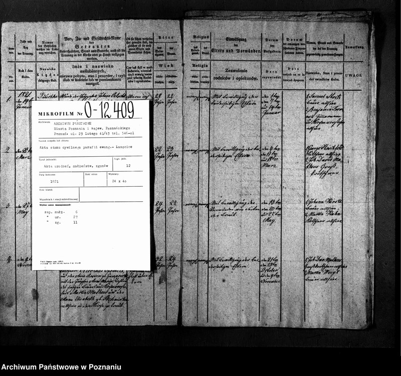 image.from.unit.number "Dublikat der Getrauten, Geborenen u. Gestorbenen"