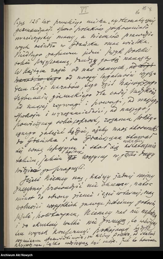 image.from.unit.number "Przemówienia I. J. Paderewskiego na posiedzeniu Sejmu i w Konwencie Seniorów, odpowiedź na interpelację (rękopis, stenogramy) dotyczącą sprawy granic Polski na Konferencji Pokojowej"