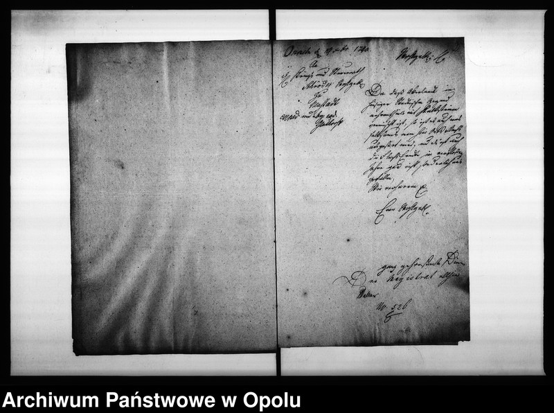 Obraz 6 z jednostki "Acta des Magistrats zu Oppeln von Flachs Anbau und der darüber zu erstattende jährlichen Eingaben"