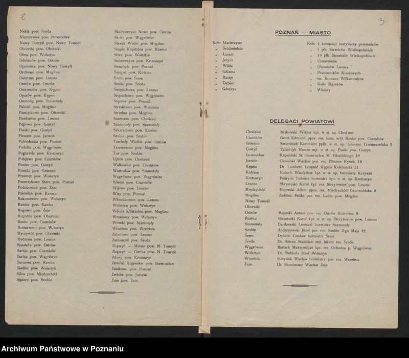 Obraz 5 z jednostki "Spis kół i delegatów powiatowych Związku Weteranów Powstań Narodowych Rzeczypospolitej Polski."