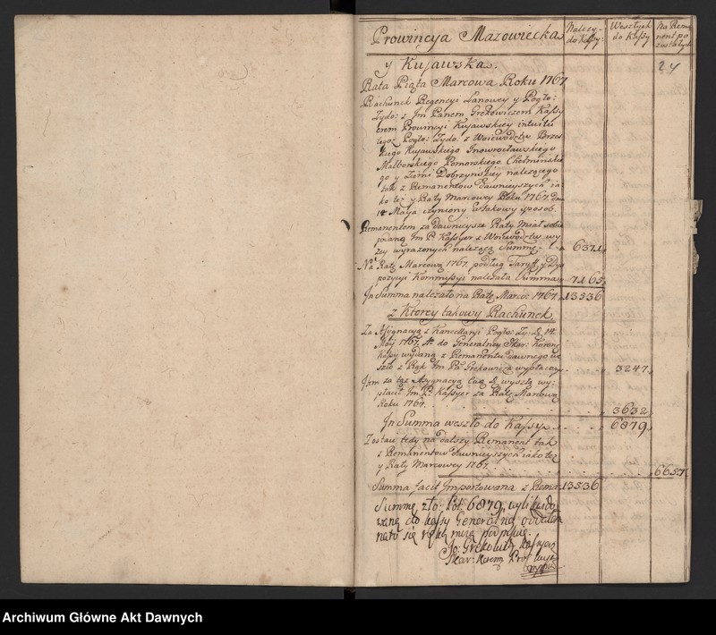 image.from.unit.number "Księga wpłat do kasy generalnej Skarbu Koronnego."