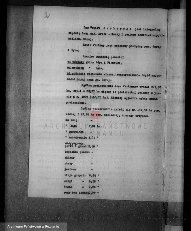 Obraz 6 z jednostki "/Nadzór nad gospodarką w lasach majątku Krucz-Goraj w powiecie czarnkowskim"