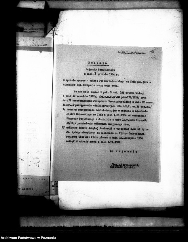 Obraz 15 z jednostki "Sprawy wodno-melioracyjne, załatwianie odwołań"